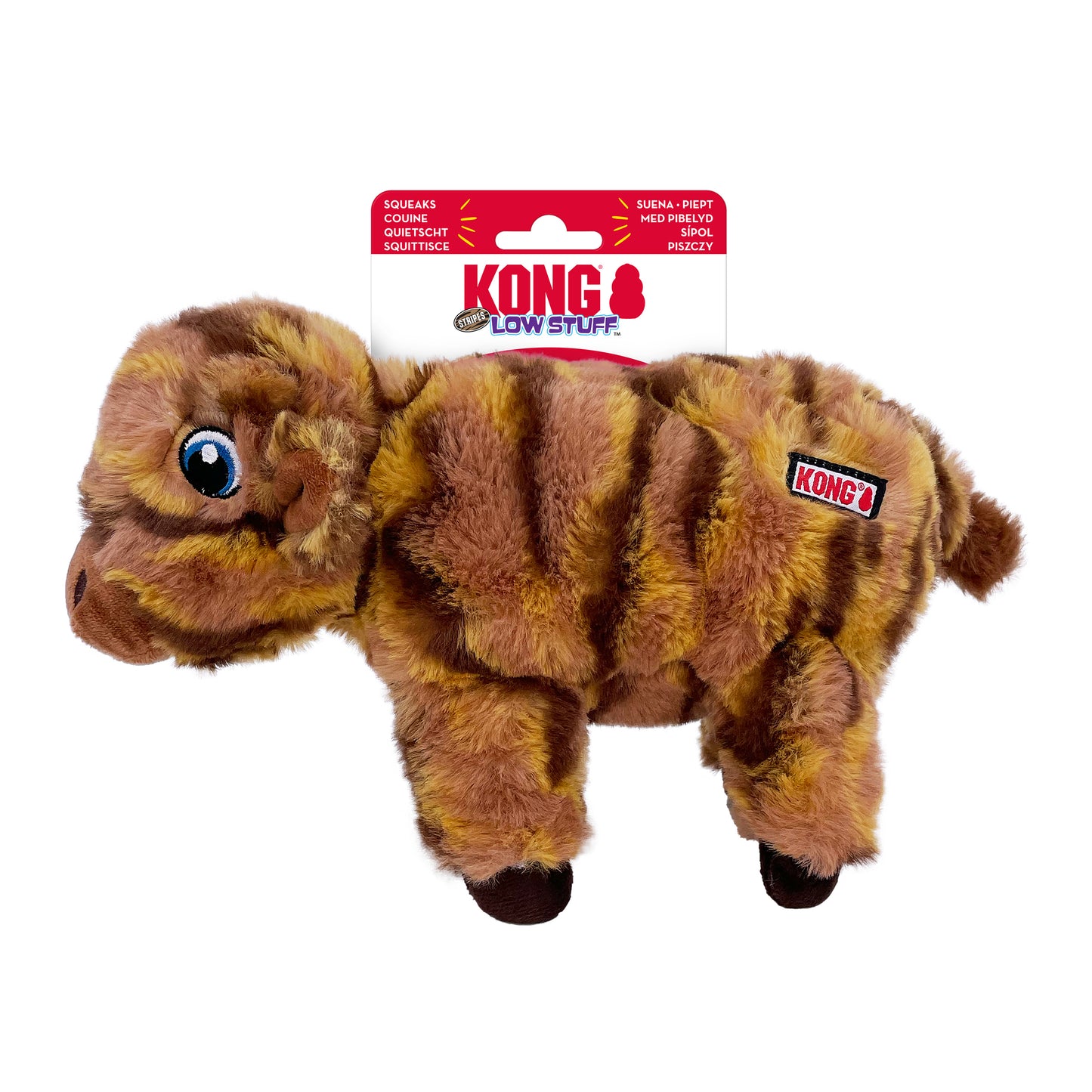 KONG Low Stuff Stripes Cow M