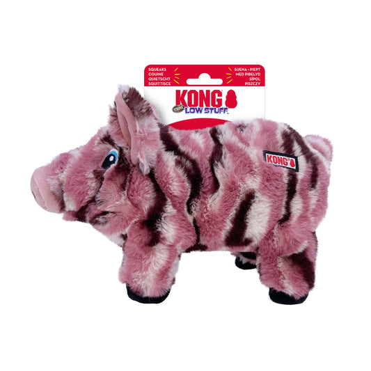 KONG Low Stuff Stripes Pig M