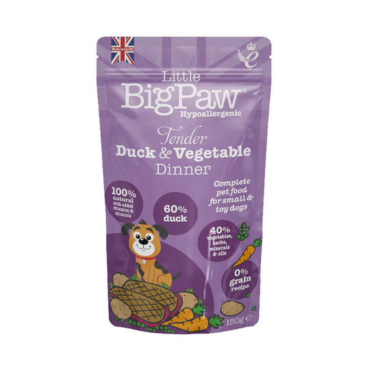 Little Big Paws Duck Pouch 150g