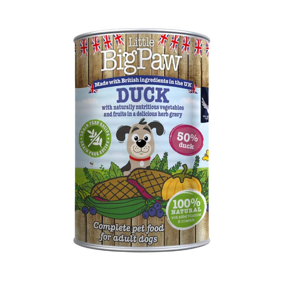 Little Big Paw Duck & Blueberry Dog 390g
