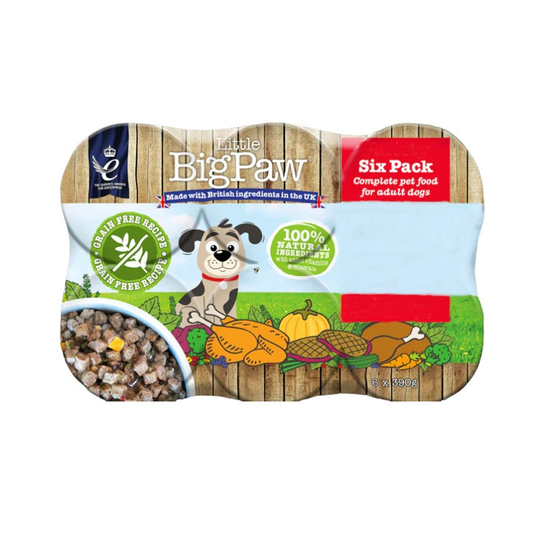 Little Big Paw Turkey & Cranberry Dog 390g 12pk