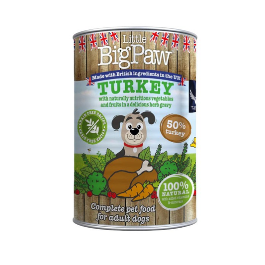 Little Big Paw Turkey & Cranberry Dog 390g