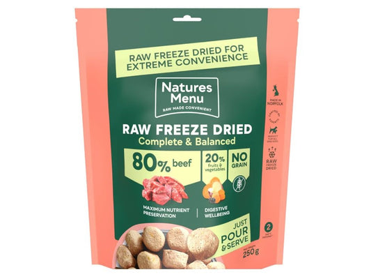 Natures Menu Complete Freeze Dried Beef 250g