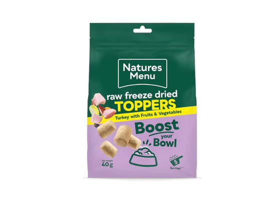 Natures Menu Raw Freeze Dried Topper Turkey 40g