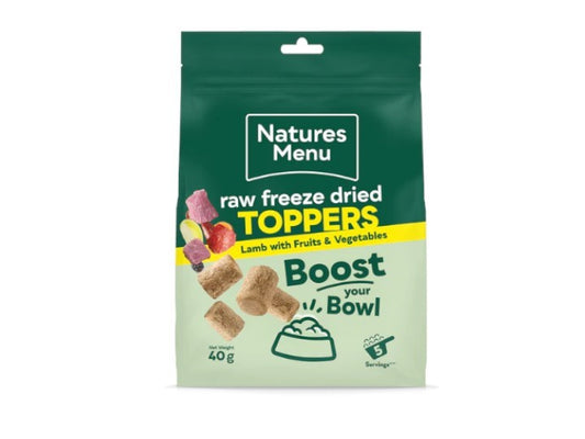 Natures Menu Raw Freeze Dried Topper Lamb 40g