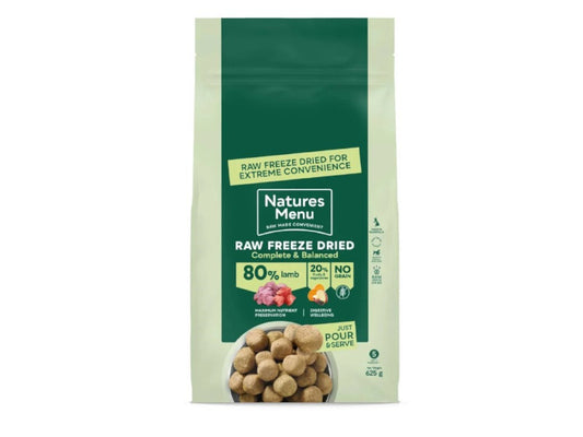Natures Menu Raw Freeze Dried Complete Nuggets Lamb 625g