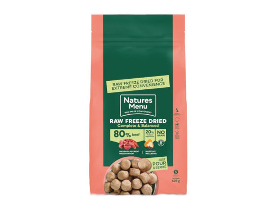 Natures Menu Raw Freeze Dried Complete Nugget Beef 625g