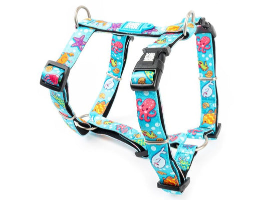 Max & Molly Blue Ocean H Harness XS