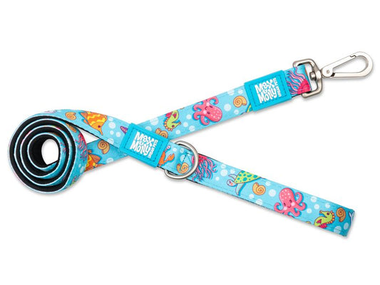 Max & Molly Blue Ocean Lead Medium 2cm x 120cm
