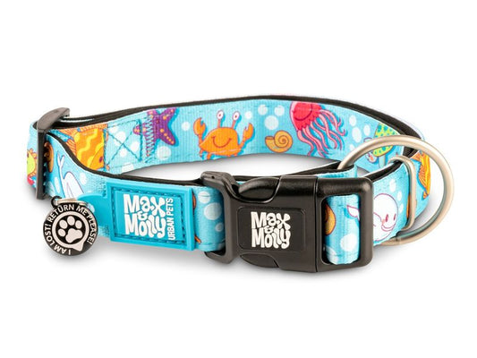 Max & Molly Blue Ocean Smart ID Collar Extra Small