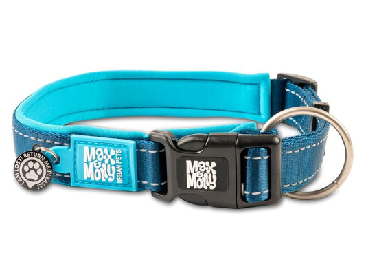 Max & Molly Matrix Blue Smart ID Dog Collar
