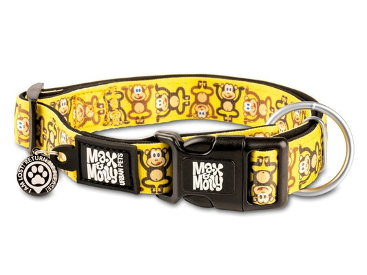 Max & Molly Monkey Maniac Smart ID Collar Small