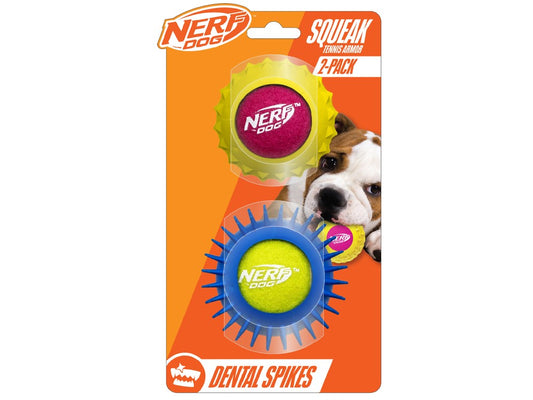 Nerf Squeaky Ball with Armour Rubber 2pk