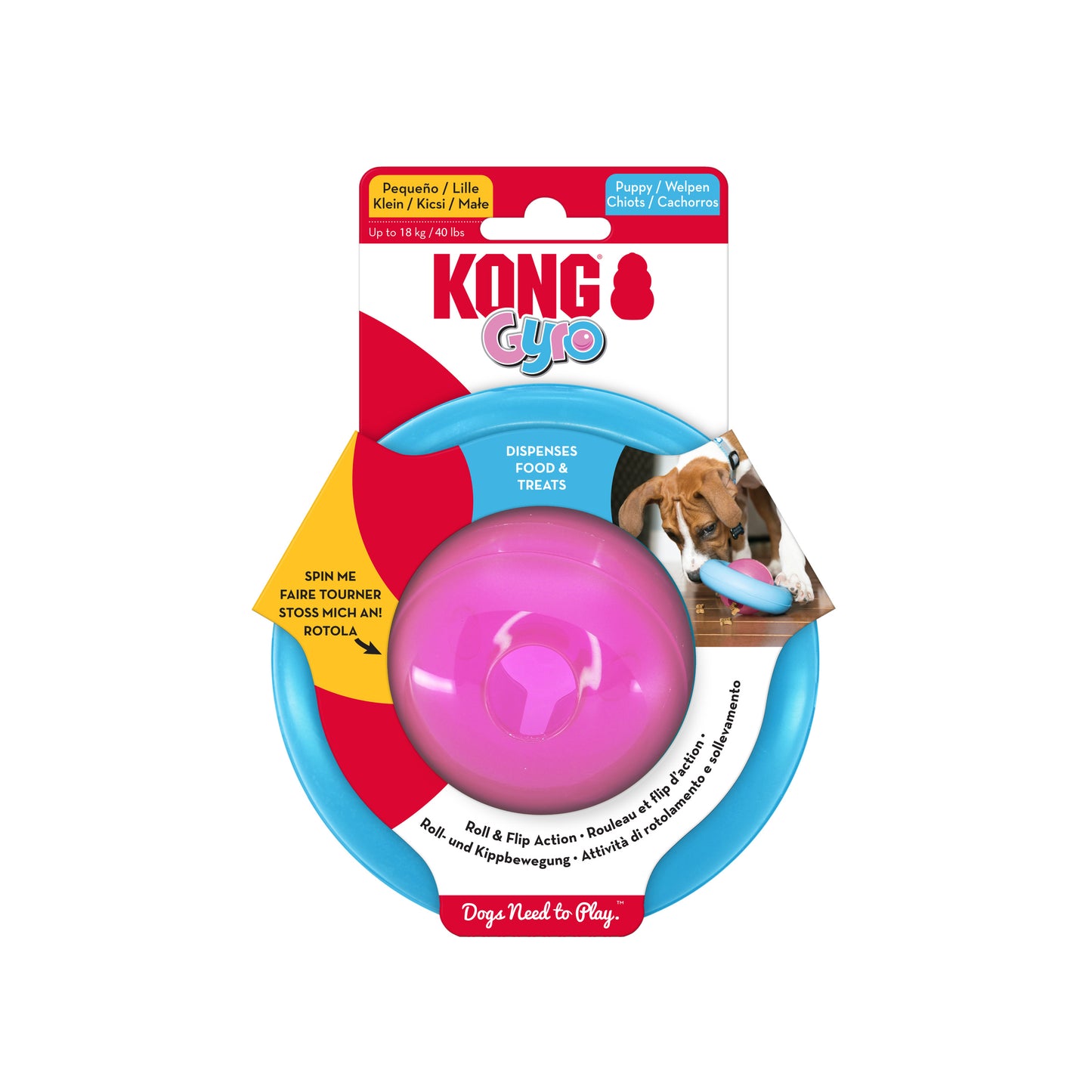 KONG Puppy Gyro Assorted S