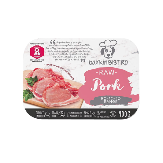 BarkinBISTRO Raw Pork 80-10-10 400g