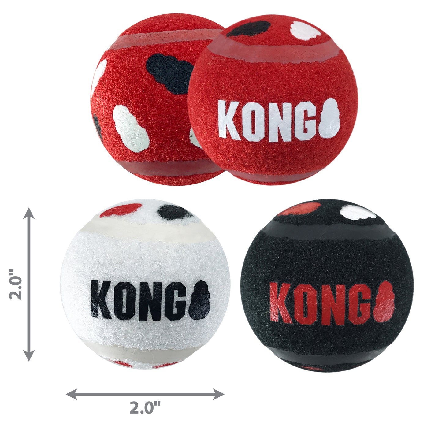 KONG Signature Sports Balls S 3pk