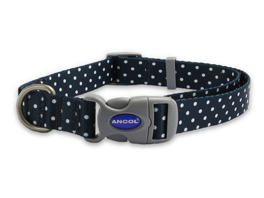 Soho Polka Dot Nylon Adjustable Collar S5.9