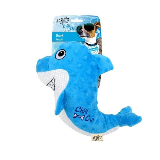 AllforPaws Shark Chill Out Cooling Toy