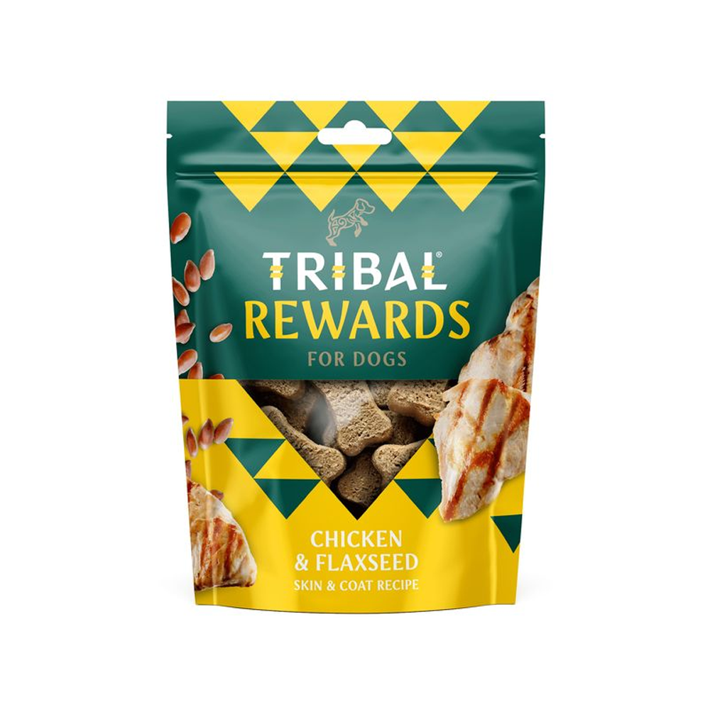 Tribal Baked Treats Chicken & Flakseed 125g