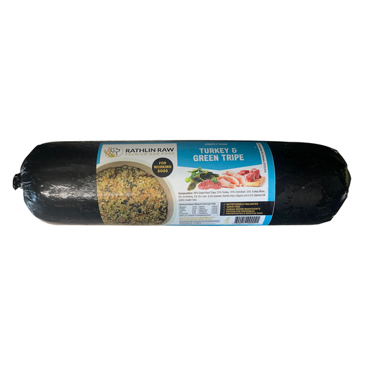 Rathlin Raw Turkey & Green Tripe 1kg