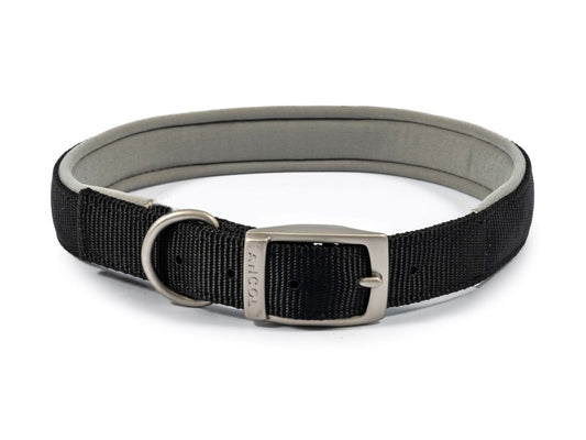 Viva Padded Nylon Collar Black 26" S8