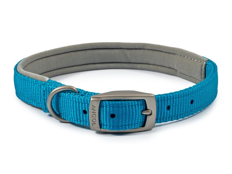 Viva Padded Nylon Collar Blue 18" S4