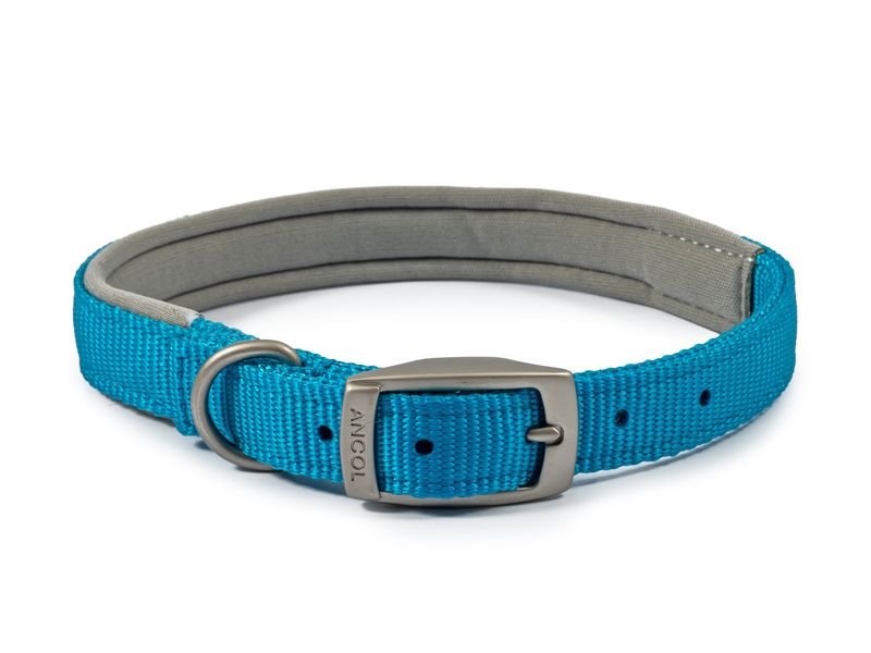 Viva Padded Nylon Collar Blue 20" S5