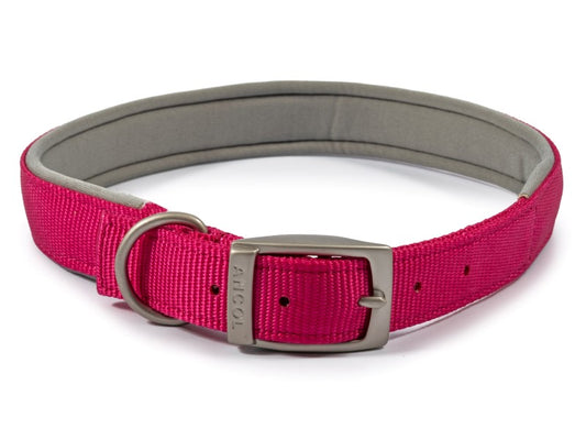 Viva Padded Nylon Collar Red 22" S6