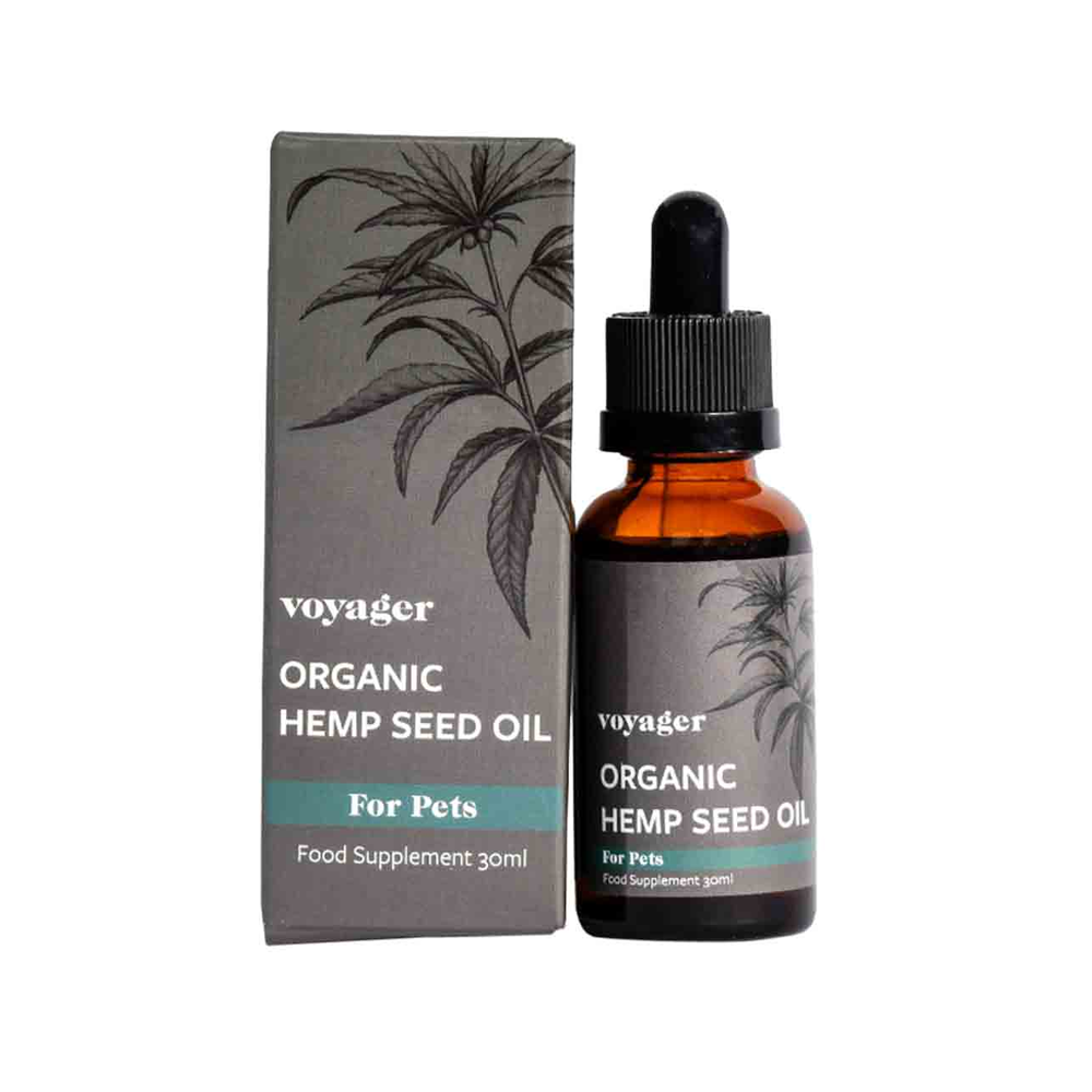 Voyager Cold-Pressed Hemp Seed Oil for Pets 30ml