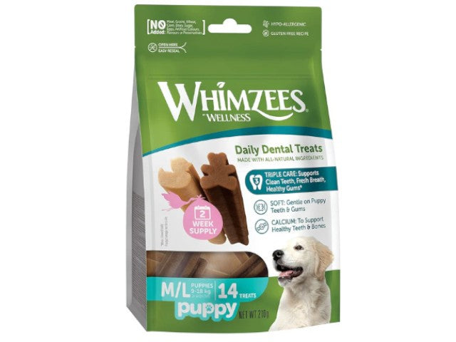 Whimzees Puppy Value Bag Medium/Large 14PCS