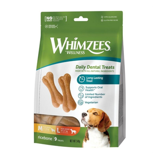 Whimzees Rice Bone 9pk