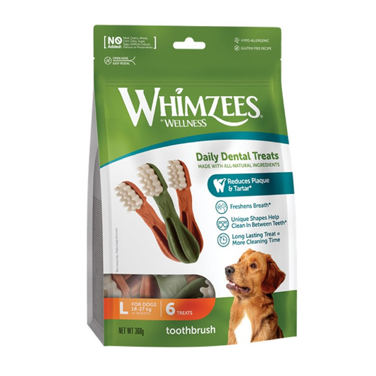 Whimzees Toothbrush Star Large 6pk