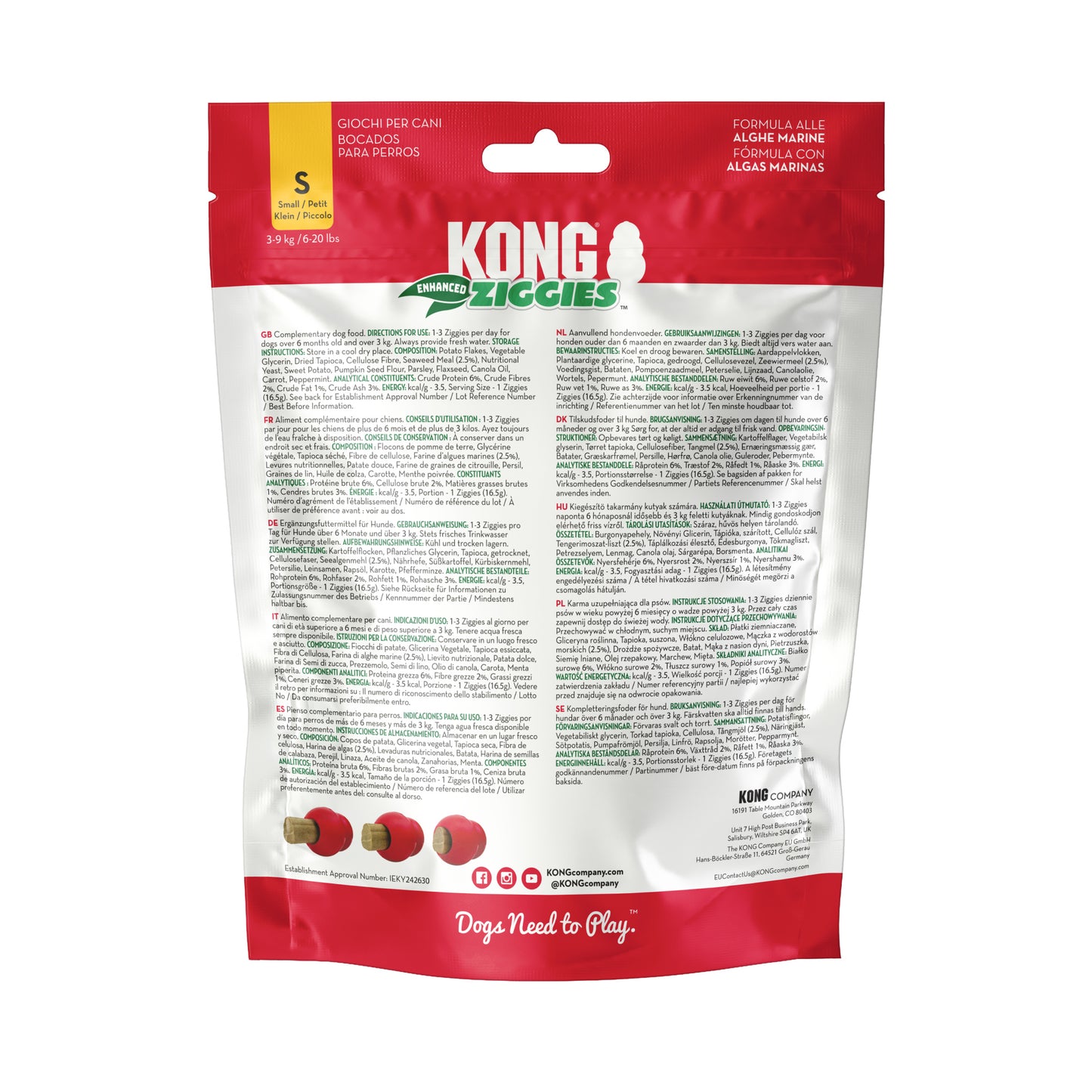 KONG Ziggies Enhanced S 198g