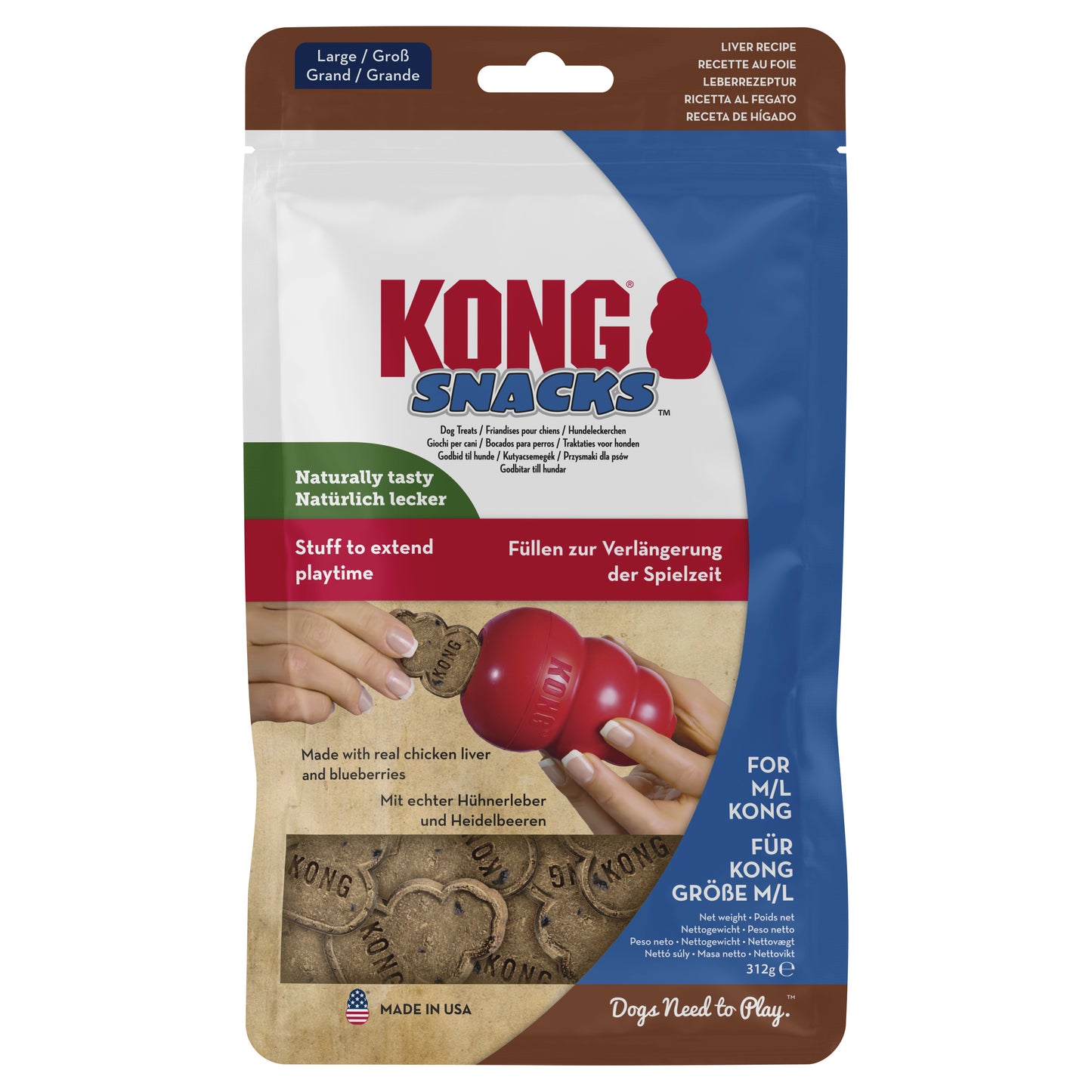 KONG Snacks Liver L 310g