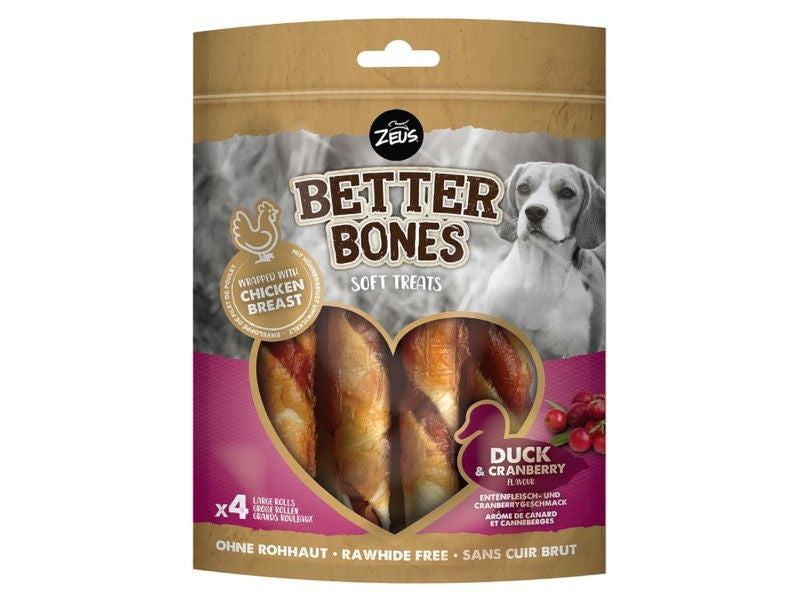 Zeus Better Bones Duck & Cranberry Large Rolls