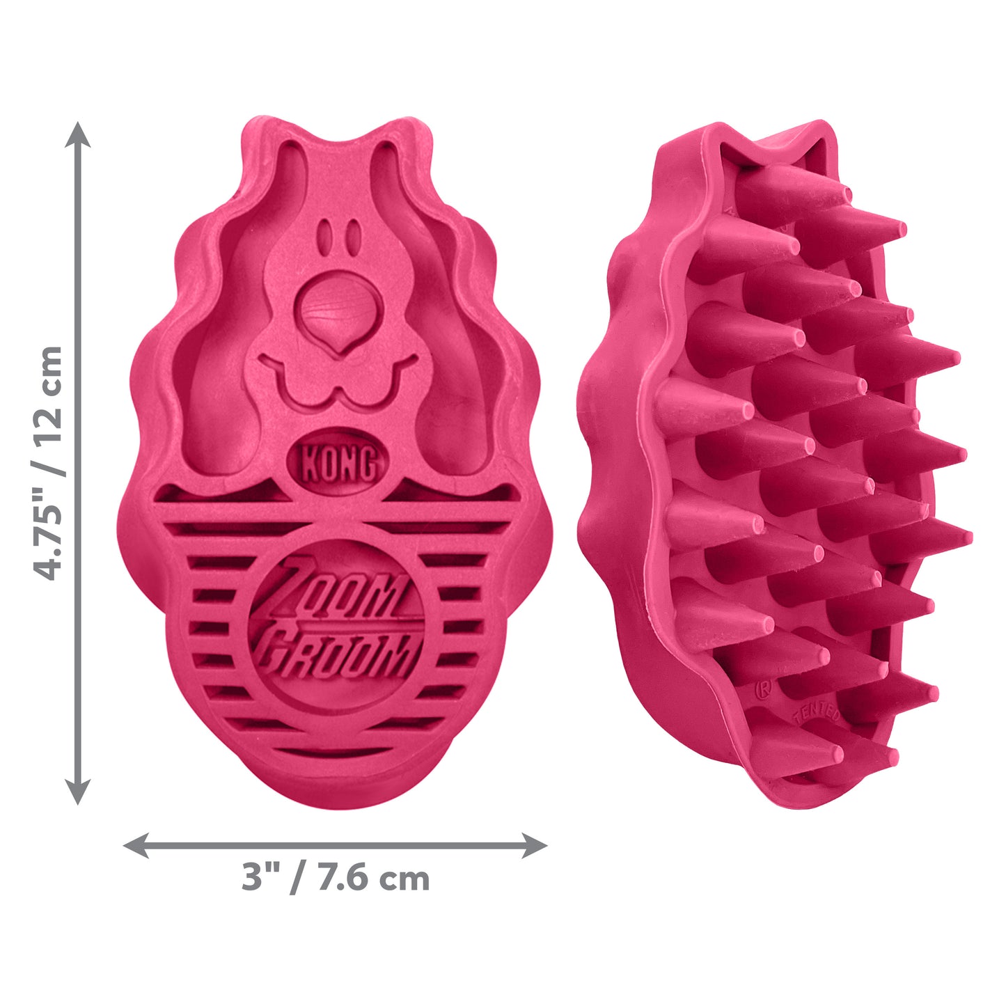 KONG ZoomGroom Raspberry L