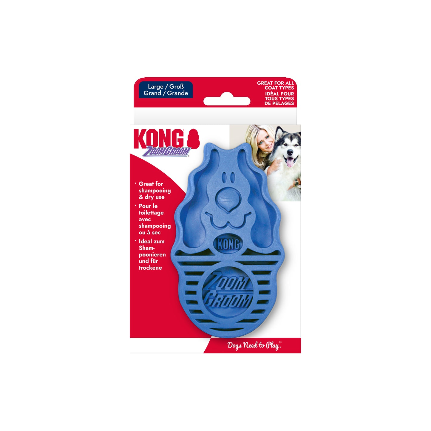 KONG ZoomGroom Boysenberry L