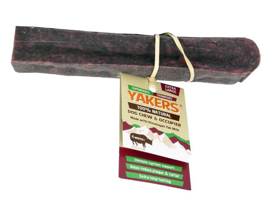Yakers Cranberry Dog Chew Extra Large