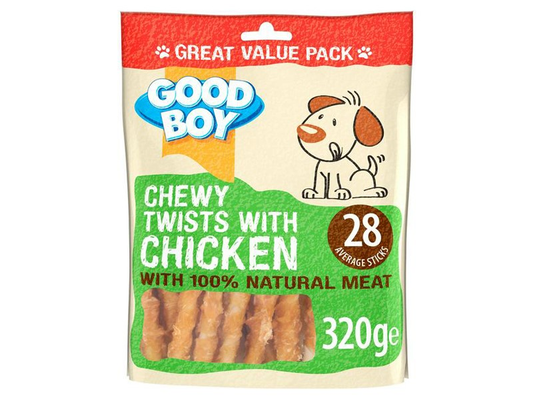Good Boy Chicken Twists 320g Value Bag