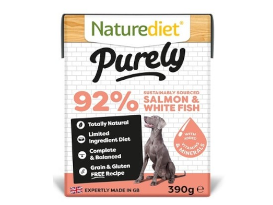 Naturediet Purley Salmon & White Fish 390g