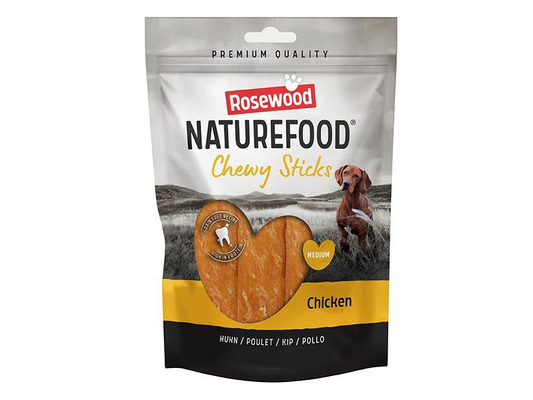 Naturefood Chicken Chewy Sticks Medium 100g