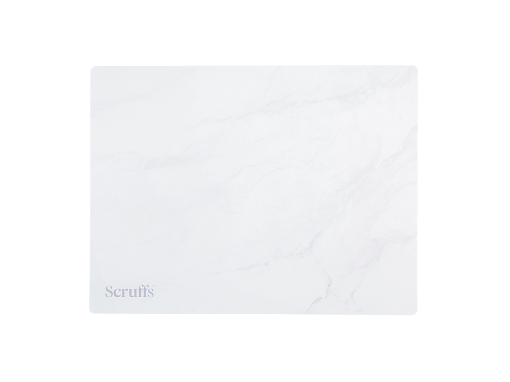 Scruffs 40 x 30cm Pet Mat White Marble