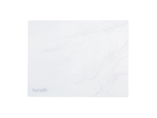 Scruffs 40 x 30cm Pet Mat White Marble