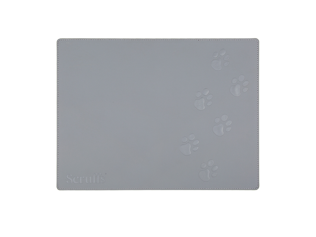 Scruffs 40 x 30cm Faux Leather Mat Grey