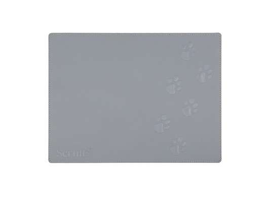 Scruffs 40 x 30cm Faux Leather Mat Grey