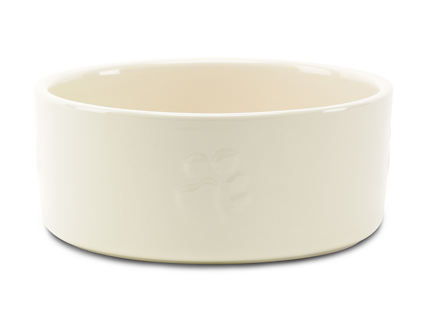 Scruffs Icon Food Bowl 25cm Cream