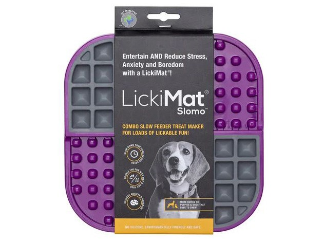 Lickimat Slowmo Dog Treat Mat Purple 20cm