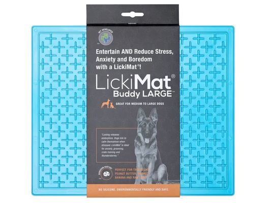 Lickimat Buddt Extra Large Dog Treat Mat Turqouise 25cm