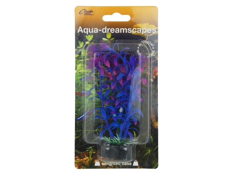 Purple Indian Swampweed 10cm Plastic Plant