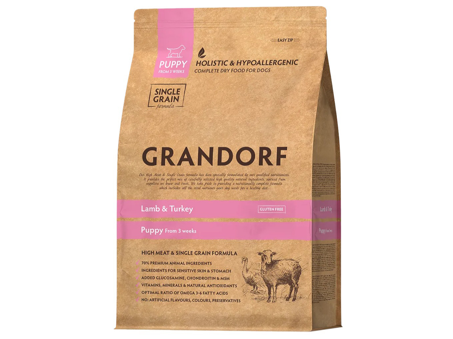 Grandorf Puppy Lamb & Turkey 10kg